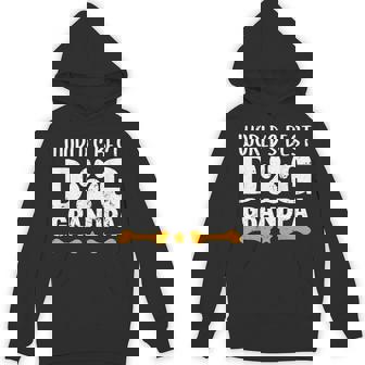 World's Best Dog Grandpa Puppy Grandfather Paw Fur Parent Hoodie - Thegiftio UK