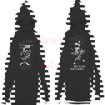 X Generation Before All You Sissie Were Born Skull Rock Hand Hoodie | Mazezy