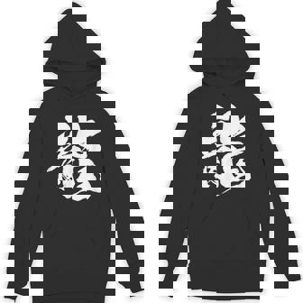 【龍】一文字 漢字 日本語 毛筆 書道 筆文字 言葉 和柄 日本 かっこいい お土産 海外 おもしろ 面白い 文字入り Hoodie - Kawaiitshirt