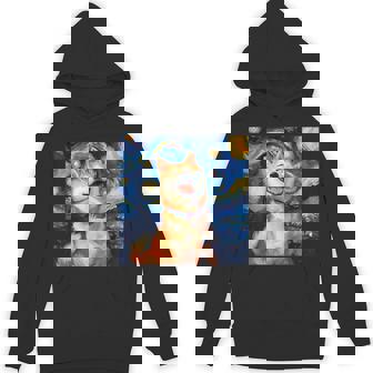 かわいい 柴犬 犬 星月夜 ヴィンセント・ヴァン・ゴッホ 絵画 パーカー - Kawaiitshirt