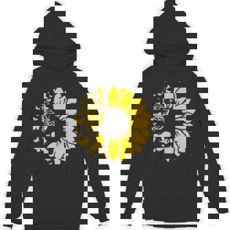 ひまわりと蝶のシルエット、自然の調和。 パーカー - Kawaiitshirt