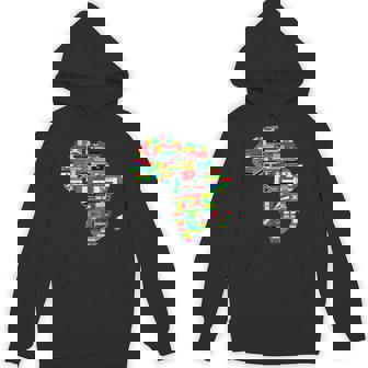 アフリカの地図-アフリカの国の旗の贈り物が付いているアフリカの地図 パーカー - Kawaiitshirt