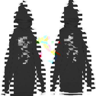 イタリア地図ブーツ 国旗 イタリア パーカー - Kawaiitshirt