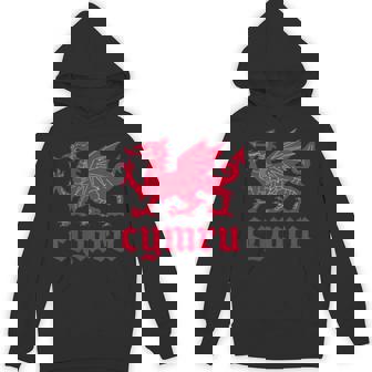 ウェールズ・ウェールズ・ウェールズ・シムレーグ・レッド・ウェールズ・ドラゴン Hoodie - Kawaiitshirt