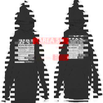 エリア51 フェイクミリタリーサイン パーカー - Kawaiitshirt