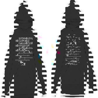 カラフルでかわいい猫 音符 楽譜 パーカー - Kawaiitshirt