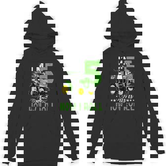 キッズ I Am 5 This Is How I Roll One Years Old Tractor 5歳の誕生日 パーカー - Kawaiitshirt