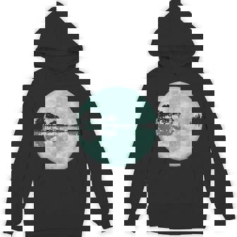 ギター 湖 反射 月 ギター ミュージシャン パーカー - Kawaiitshirt