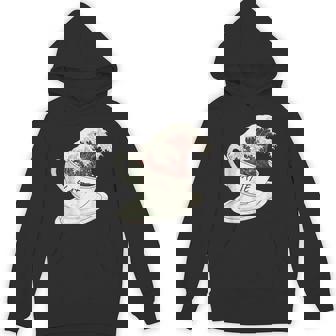 グレートウェーブ カフェラテ コーヒー カフェイン 神奈川 北斎 Hoodie - Kawaiitshirt