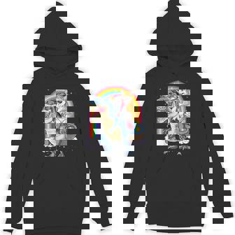 コーギー ユニコーン 恐竜 レックス キッズ ガールズ レインボー ギフト Hoodie - Kawaiitshirt