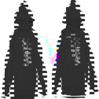 サクソフォン プレーヤー ジャズ 音符 サクソフォン カラフル サックス Hoodie - Kawaiitshirt