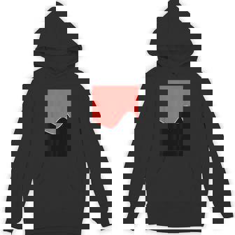 ジオメトリック ツートーン ウェーブ パターン カーミン ピンクとブラック パーカー - Kawaiitshirt