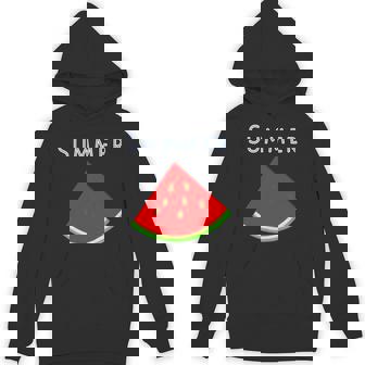 スイカ 1ピース・夏【 サマータイム 】リゾート・夏 大好き／面白 イラスト パーカー - Kawaiitshirt