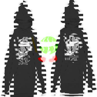 スイカ割り・夏 西瓜わり（すいかくん）【サマータイム】リゾート・夏 大好き／面白 イラスト Hoodie - Kawaiitshirt