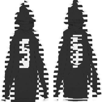 ナンバーファイブ 数字 5 プレーン 白 数字 パーカー - Kawaiitshirt