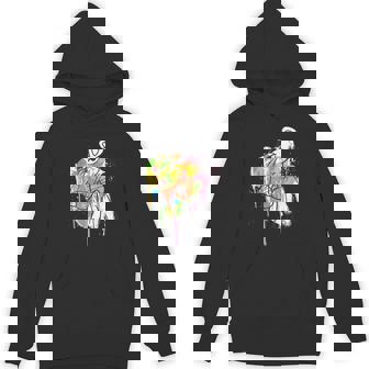 ピンクパンサー グラフィティ ブラック ラインアート Hoodie - Kawaiitshirt