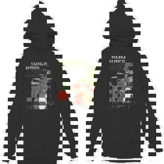 ファニー ドラマーサウルス T レックス 恐竜ドラマー ギフト 恐竜ドラム パーカー - Kawaiitshirt