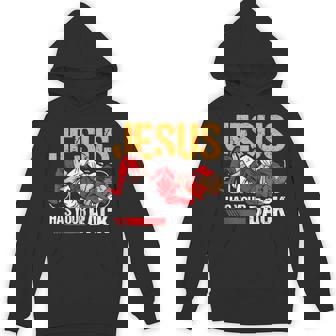 ブラジリアン柔術 ジーザス・ハズ・ユア・バック 面白いクリスチャンbjj パーカー - Kawaiitshirt