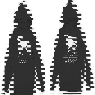 ボルゾイ犬の白いシルエット Hoodie - Kawaiitshirt