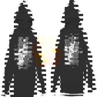 ポメラニアン ドッグ グループ かわいい ペット ブラック ホワイト チョコレート ポンポン Hoodie - Kawaiitshirt