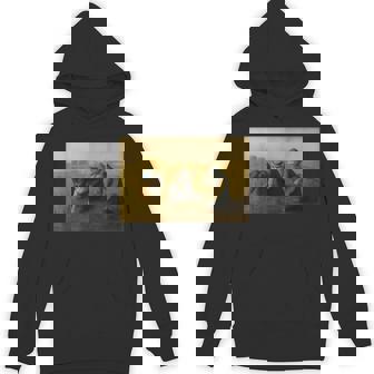 ミレー風アート猫の田植え 農作業をする三匹の猫たち パーカー - Kawaiitshirt