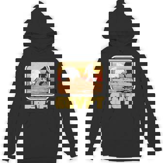 レトロ ビッグフット & ピラミッド エジプト サスカッチ グラフィック パーカー - Kawaiitshirt