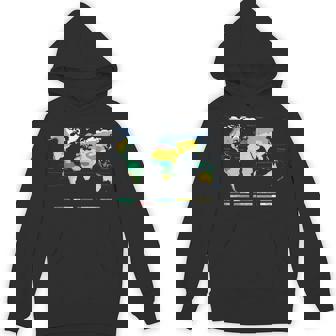 世界地図 気候帯 海名 英語語 Hoodie - Kawaiitshirt
