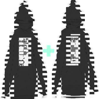 健康第一（安全 工事 看板 風）【変なtシャツ屋さん】パロディ 面白い 言葉 座右の銘 ポップ 主張 メッセージ Hoodie - Kawaiitshirt