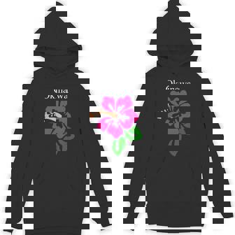 南国沖縄島パラダイス ハイビスカス アートイラスト Hoodie - Kawaiitshirt