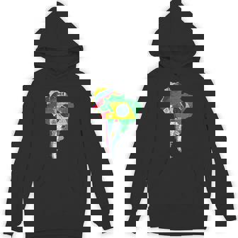 南米大陸地図 旗付き Hoodie - Kawaiitshirt