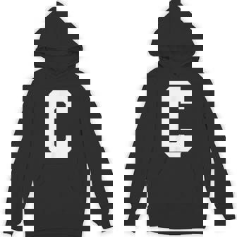 大文字 C アルファベット モノグラム イニシャル パーカー - Kawaiitshirt