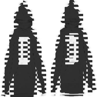大文字 D アルファベットモノグラム イニシャル パーカー - Kawaiitshirt