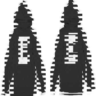 大文字 E アルファベット モノグラム イニシャル パーカー - Kawaiitshirt