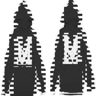 大文字 M アルファベットモノグラム イニシャル Hoodie - Kawaiitshirt