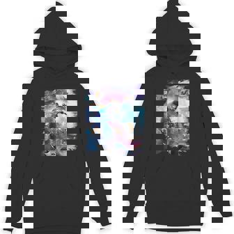 宇宙猫 乗馬サメ ギャラクシー レインボーキャット オンシャークス パーカー - Kawaiitshirt