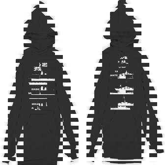 戦艦【大和 武蔵 三笠】軍艦 シルエット 日本 大日本帝国 海軍 帝国海軍 船 面白い ネタ 文字入り ウケ狙い パーカー - Kawaiitshirt