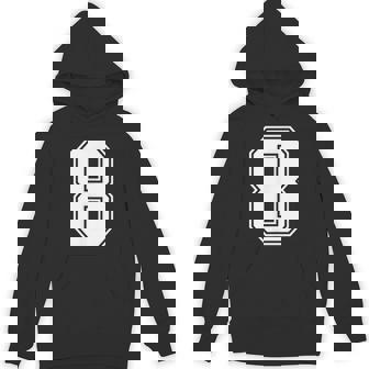 数字 8 スポーツジャージ ラッキーナンバー Hoodie - Kawaiitshirt
