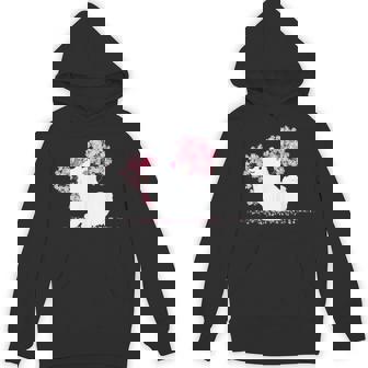 日本のかわいいさくら 桜 ジャパニーズスピッツ犬 Hoodie - Kawaiitshirt