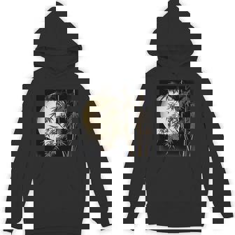 日本の竹と月 長袖tシャツ パーカー - Kawaiitshirt