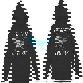 海 自然を愛する人 鯨のいる生活 Hoodie - Kawaiitshirt