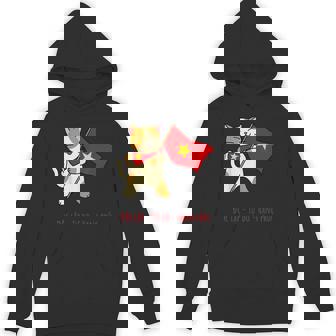 猫 ベトナム国旗 キティ おもしろギフト ブラック パーカー - Kawaiitshirt