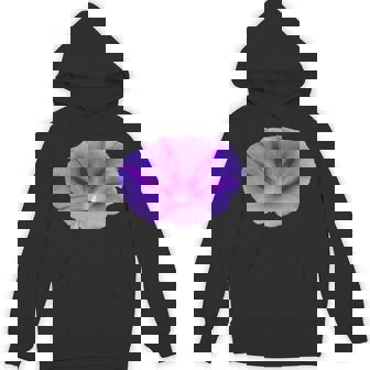 美しいパープルカラーの朝顔フラワーカットアウト パーカー - Kawaiitshirt