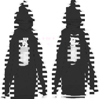 胸ポケットの猫 パーカー - Kawaiitshirt