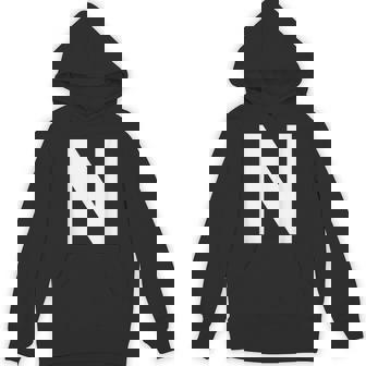 英文字 N 大文字 アルファベット モノグラム イニシャル Abc パーカー - Kawaiitshirt