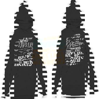 釣り My Kind Of Therapy フック ライン シンカー おもしろいことわざ パーカー - Kawaiitshirt