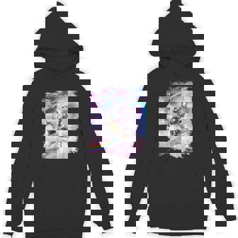 銀河 宇宙飛行士 猫 乗馬 虹 シャーク パーカー - Kawaiitshirt