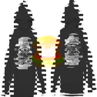 面白いtシャツ パグ 犬 ハンバーガー メンズ 犬好き グッズ かわいい おもしろ 面白い 服 ネタ パーカー - Kawaiitshirt