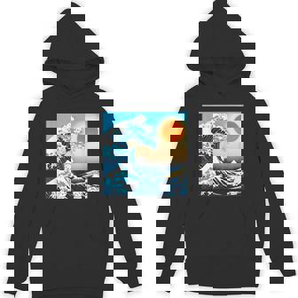 面白いtシャツ 猫 ネコ 浮世絵 海 メンズ 猫好き グッズ おもしろ 面白い 服 ネタ にゃんこ 猫の下僕 パーカー - Kawaiitshirt