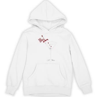 4Th Of July Hot Dog & Martini Hoodie - Thegiftio UK