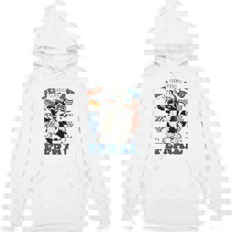 4Th Of July Usa Patriotic Red White Feral Raccoon Hoodie - Thegiftio